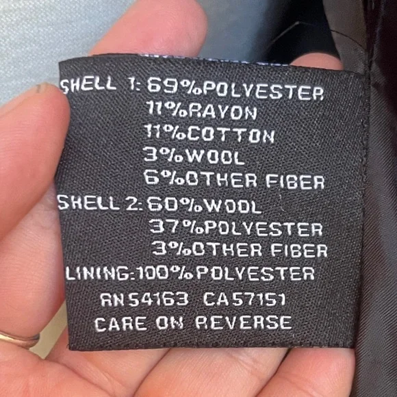 Black Rivet Fuchsia and Black Button Down Coat - Picture 12 of 13